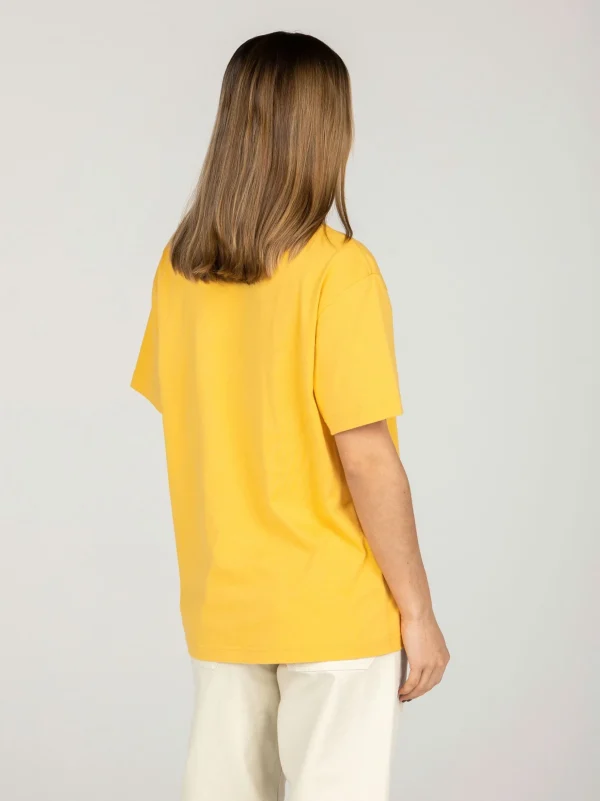 Tops & T-Shirts*Finisterre Harlyn Logo T-Shirt Faded Yellow