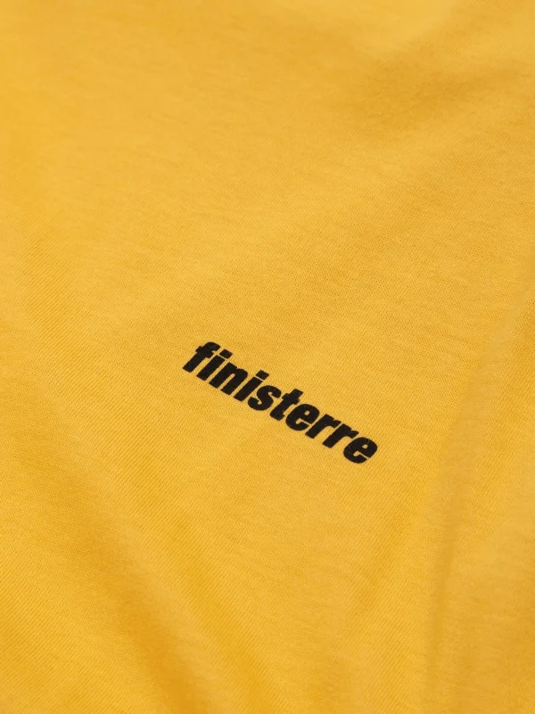 T-Shirts*Finisterre Harlyn Logo T-Shirt Faded Yellow