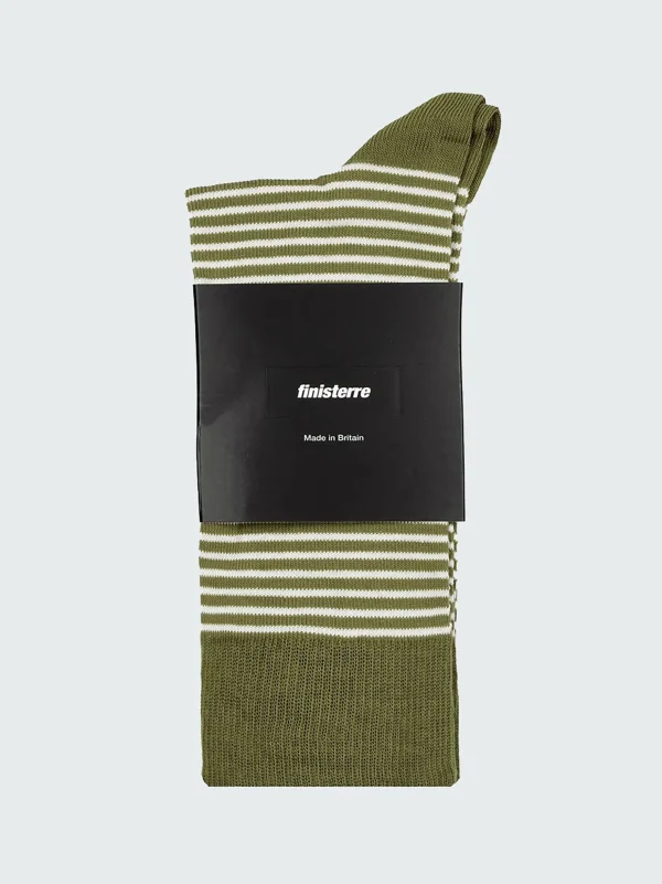 Socks*Finisterre Holm Sock Olive / Ecru