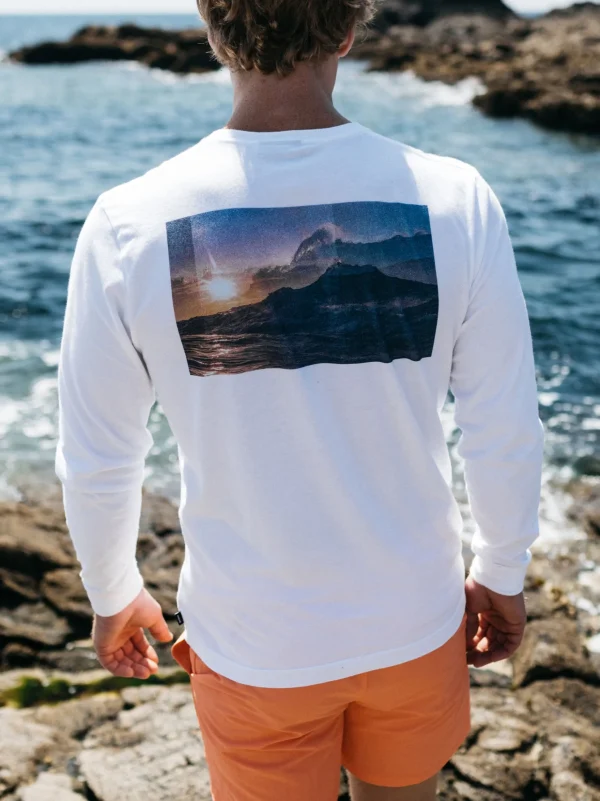 T-Shirts*Finisterre Hunros Jorna Long Sleeve T-Shirt White