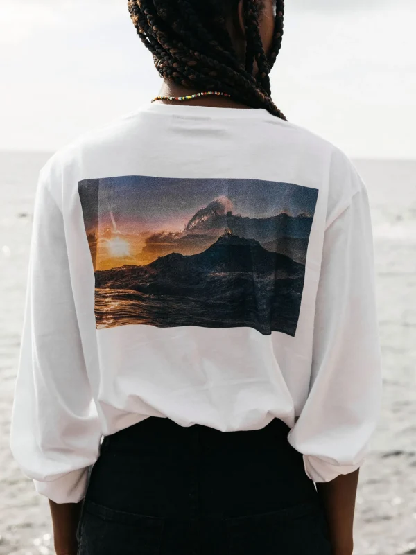 Tops & T-Shirts*Finisterre Hunros Jorna Long Sleeve T-Shirt White