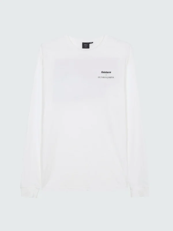 Tops & T-Shirts*Finisterre Hunros Jorna Long Sleeve T-Shirt White