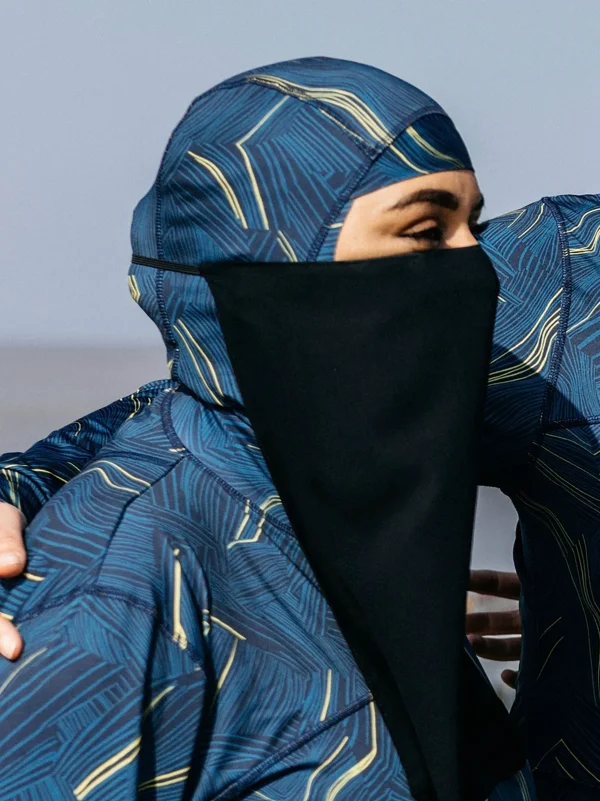 Hats, Caps & Beanies*Finisterre Into The Sea' Hijab Geometric Print