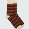 Socks*Finisterre Last Long Original Sock Ecru/Malva/Sangria