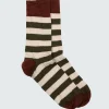 Socks*Finisterre Last Long Original Sock Sangria/Ecru/Khaki