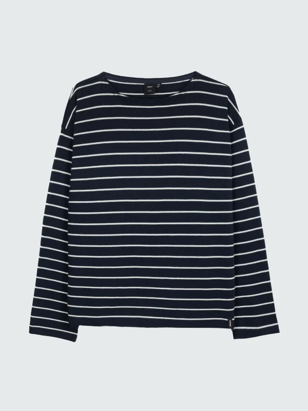 Tops & T-Shirts*Finisterre Mariner Long Sleeve T-Shirt Navy / Ecru