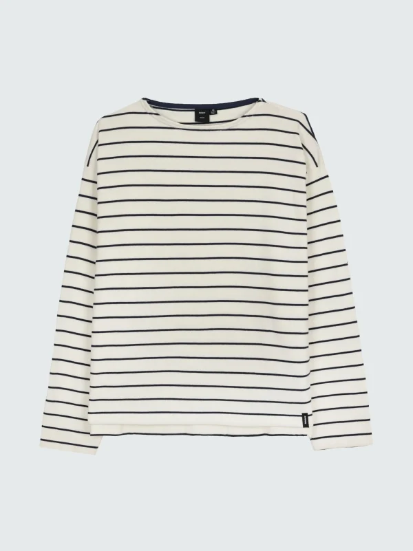 Tops & T-Shirts*Finisterre Mariner Long Sleeve T-Shirt Ecru / Navy