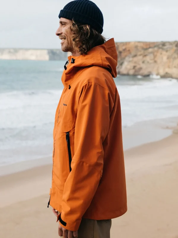 Jackets*Finisterre Men's Stormbird Waterproof Jacket Burnt Orange