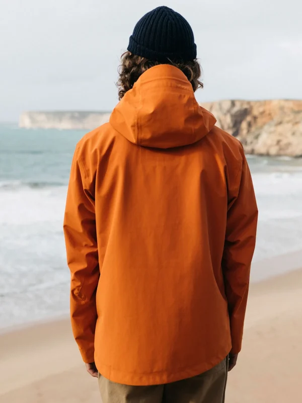 Jackets*Finisterre Men's Stormbird Waterproof Jacket Burnt Orange