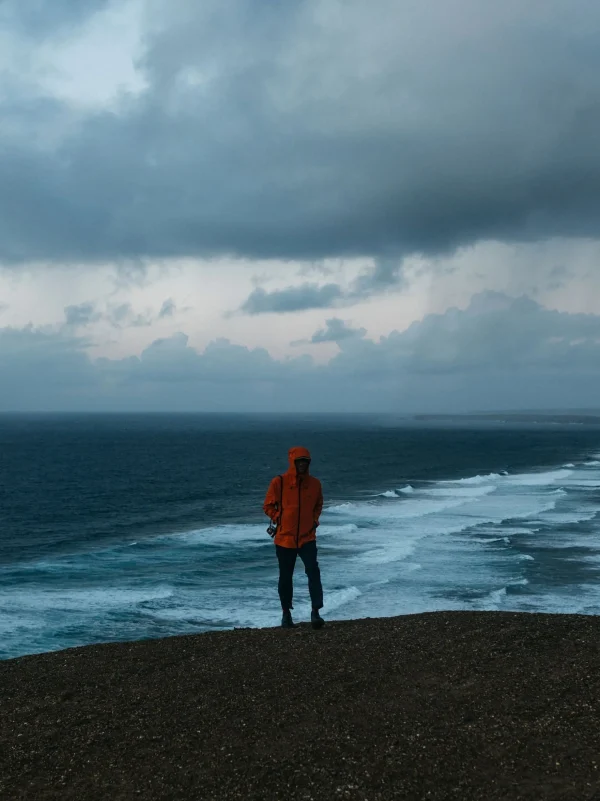 Jackets*Finisterre Men's Stormbird Waterproof Jacket Burnt Orange