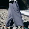 Trousers & Jeans*Finisterre Morva Hemp Culottes Washed Indigo