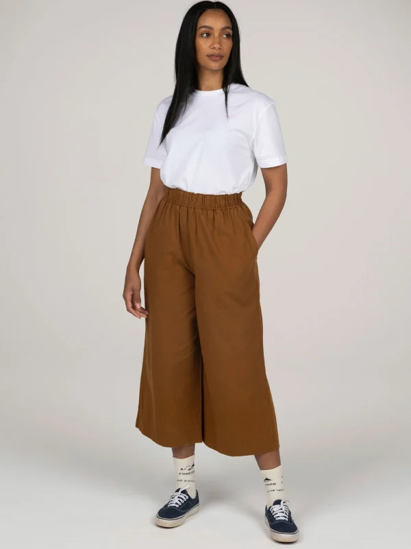 Trousers & Jeans*Finisterre Morva Hemp Culottes Sable