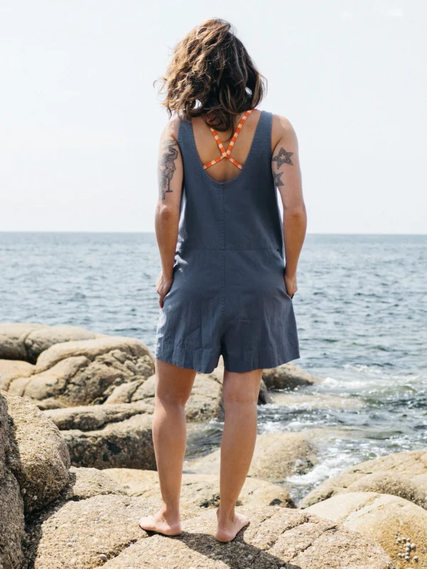 Dungarees & Jumpsuits*Finisterre Morva Hemp Playsuit Washed Indigo