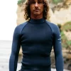 Wetsuits*Finisterre Nieuwland 2E Yulex® Long Sleeve Top Dark Ozone