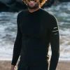 Swimwear*Finisterre Nieuwland 2E Yulex® Long Sleeve Top Black