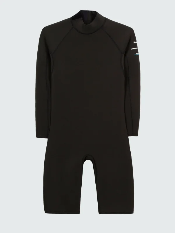 Swimwear*Finisterre Nieuwland 2E Yulex® Long Sleeve Shorty Wetsuit Black