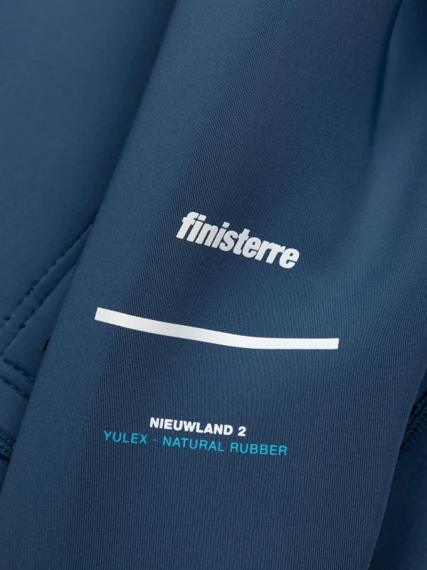 Swimwear*Finisterre Nieuwland 2E Yulex® Long Sleeve Shorty Wetsuit Dark Ozone