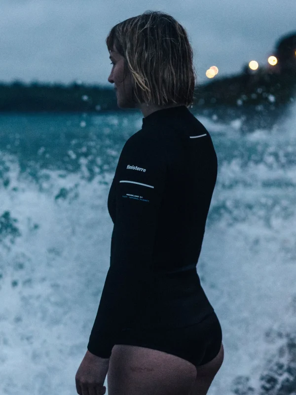 Wetsuits*Finisterre Nieuwland 2E Yulex® Long Sleeve Top Black