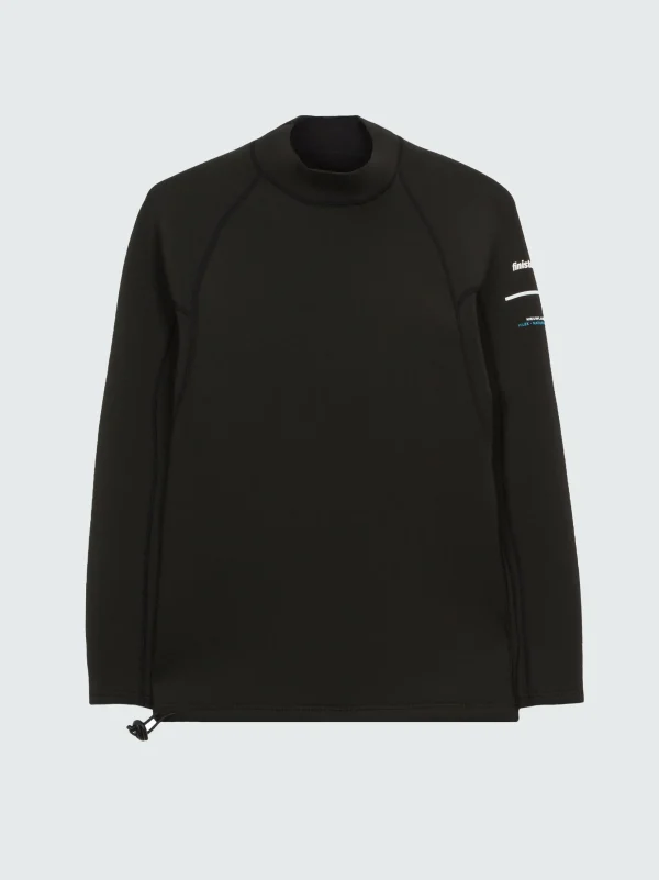 Swimwear*Finisterre Nieuwland 2E Yulex® Long Sleeve Top Black