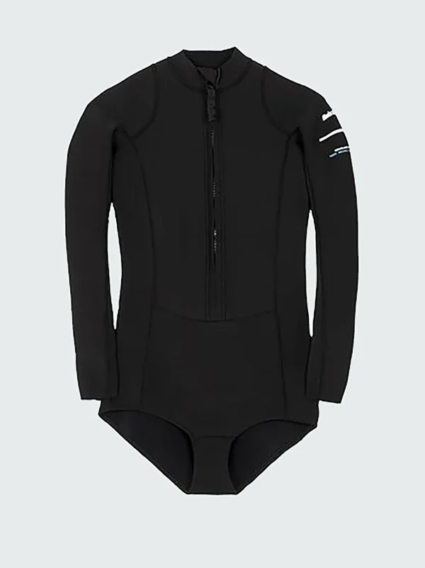 Swimwear & Bikinis*Finisterre Nieuwland 2E Yulex® Long Sleeve Swimsuit Black