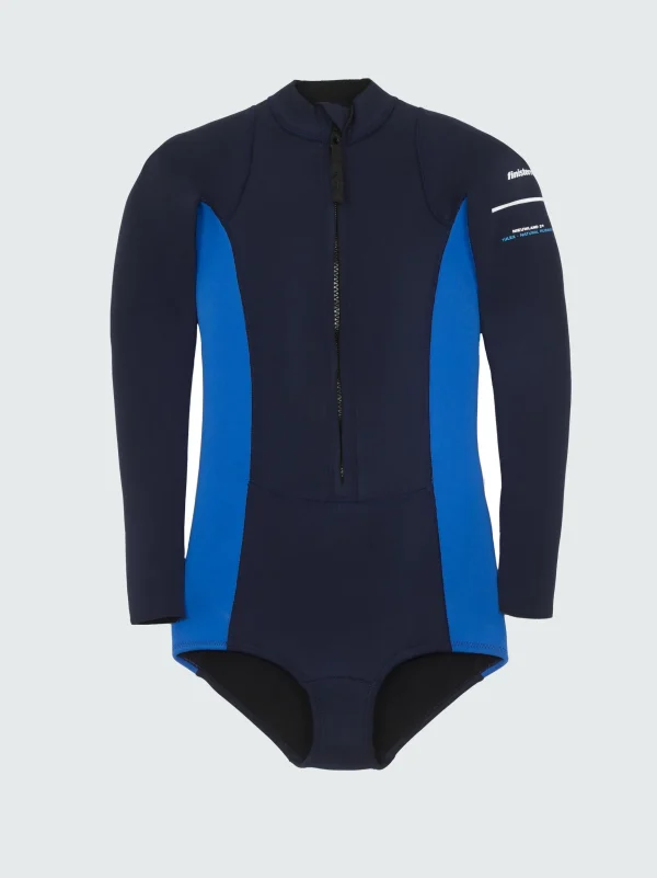 Swimwear & Bikinis*Finisterre Nieuwland 2E Yulex® Long Sleeve Swimsuit Ink/Lapis