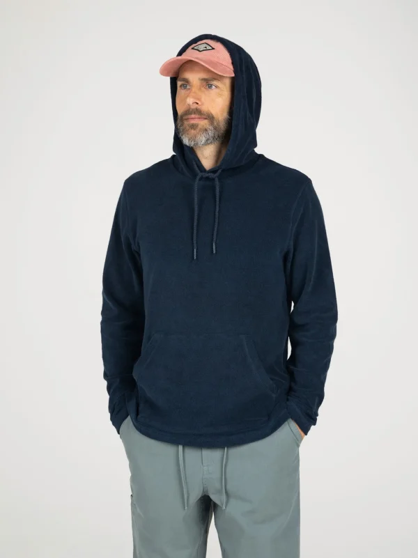 Sweatshirts & Hoodies*Finisterre Otis Towelling Hoodie Navy