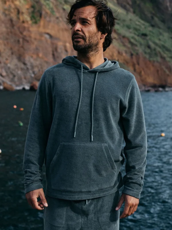 Sweatshirts & Hoodies*Finisterre Otis Towelling Hoodie Deep Sea