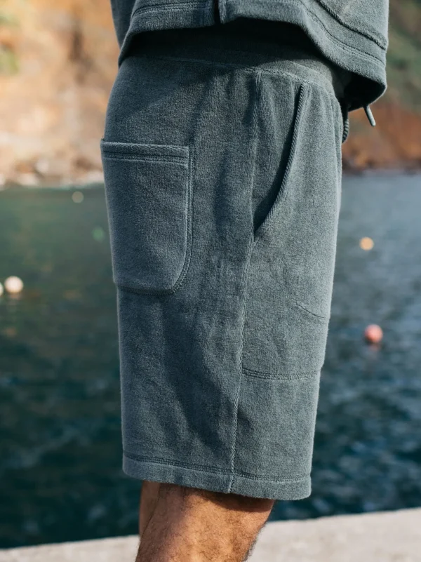 Trousers & Jeans*Finisterre Otis Towelling Shorts Deep Sea