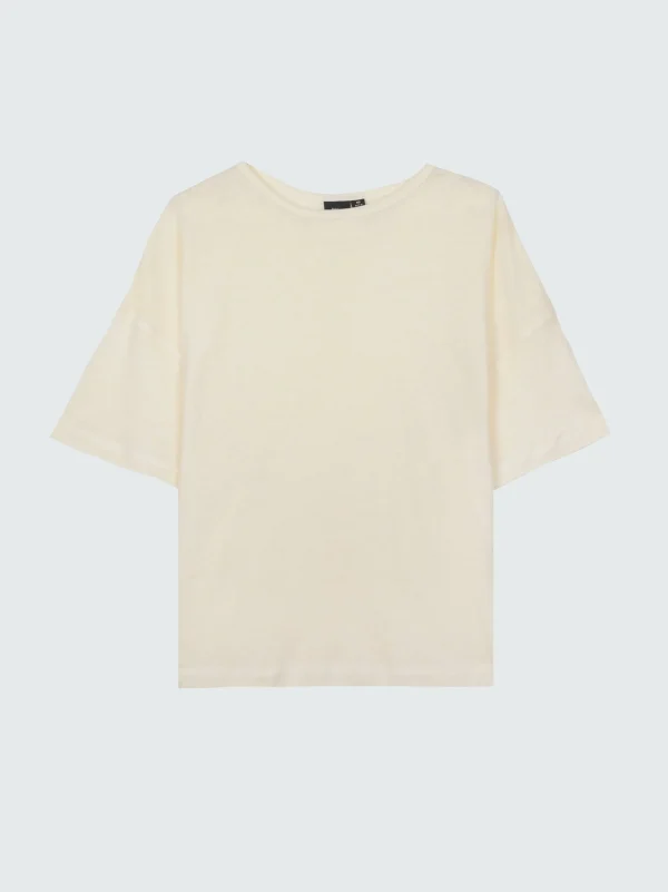 Tops & T-Shirts*Finisterre Riviera Linen T-Shirt Ecru