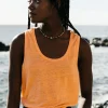 Tops & T-Shirts*Finisterre Riviera Linen Vest Sunset