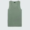 Tops & T-Shirts*Finisterre Riviera Linen Vest Seaspray