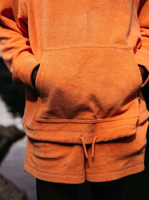 Sweatshirts & Hoodies*Finisterre Robeston Towelling Hoodie Sunset