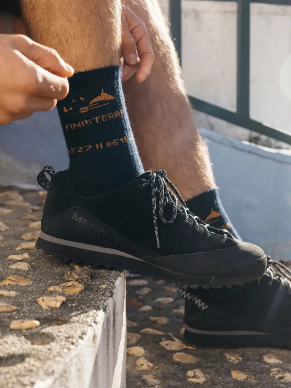 Socks*Finisterre Rossby Sports Sock Navy/Flame