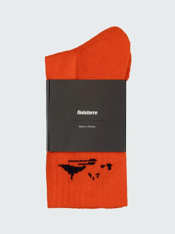 Socks*Finisterre Rossby Sports Sock Flame / Navy