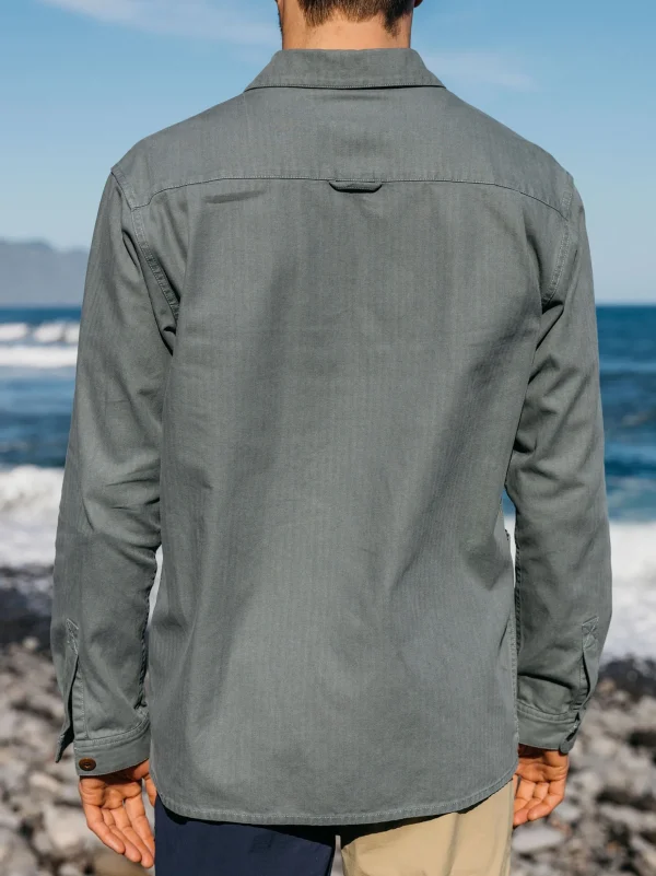 Shirts*Finisterre Tonkin Work Shirt Deep Sea