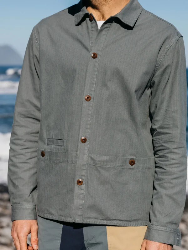 Shirts*Finisterre Tonkin Work Shirt Deep Sea