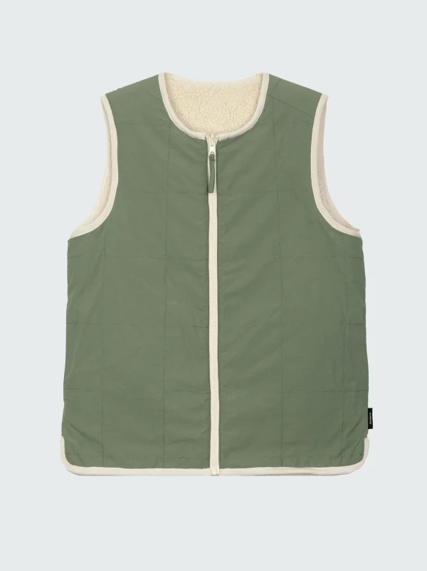 Fleece*Finisterre Traverse Gilet Seaspray / Ecru