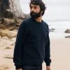 Fleece*Finisterre Ursus Pile Fleece Sweatshirt Navy