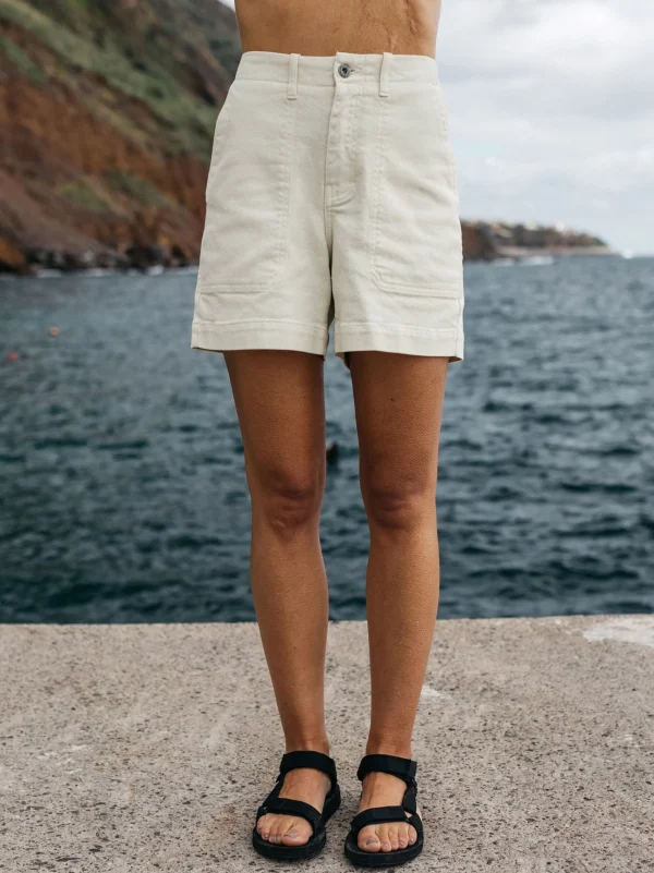 Shorts*Finisterre Yarrel Canvas Short Ecru