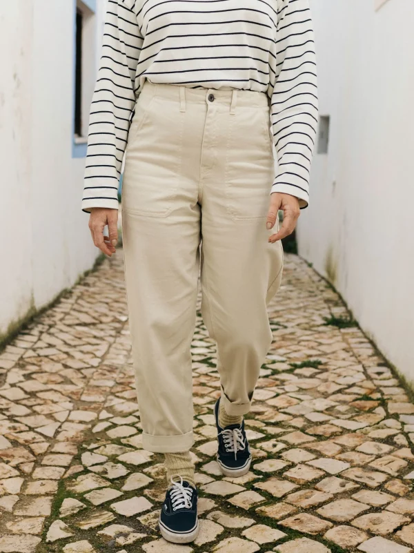 Trousers & Jeans*Finisterre Yarrel Canvas Trouser Ecru