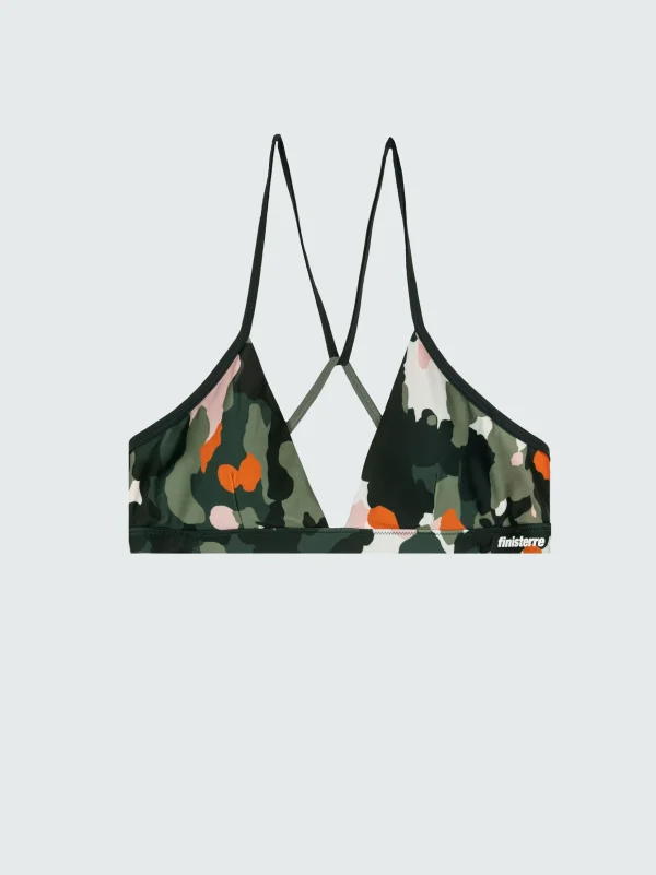 Swimwear & Bikinis*Finisterre Zenith Bikini Top Camo / Seaspray / Orange