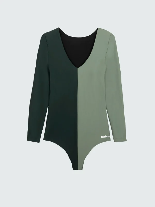 Swimwear & Bikinis*Finisterre Zenith Long Sleeve Swimsuit Forest / Seaspray